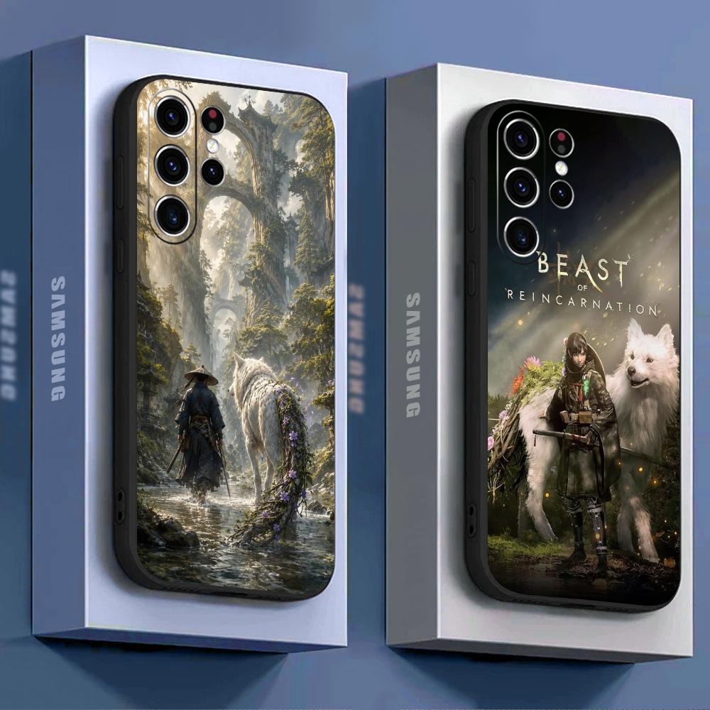 Samsung Galaxy S24 - غطاء هاتف بتصميم كرتوني رائع لوحش