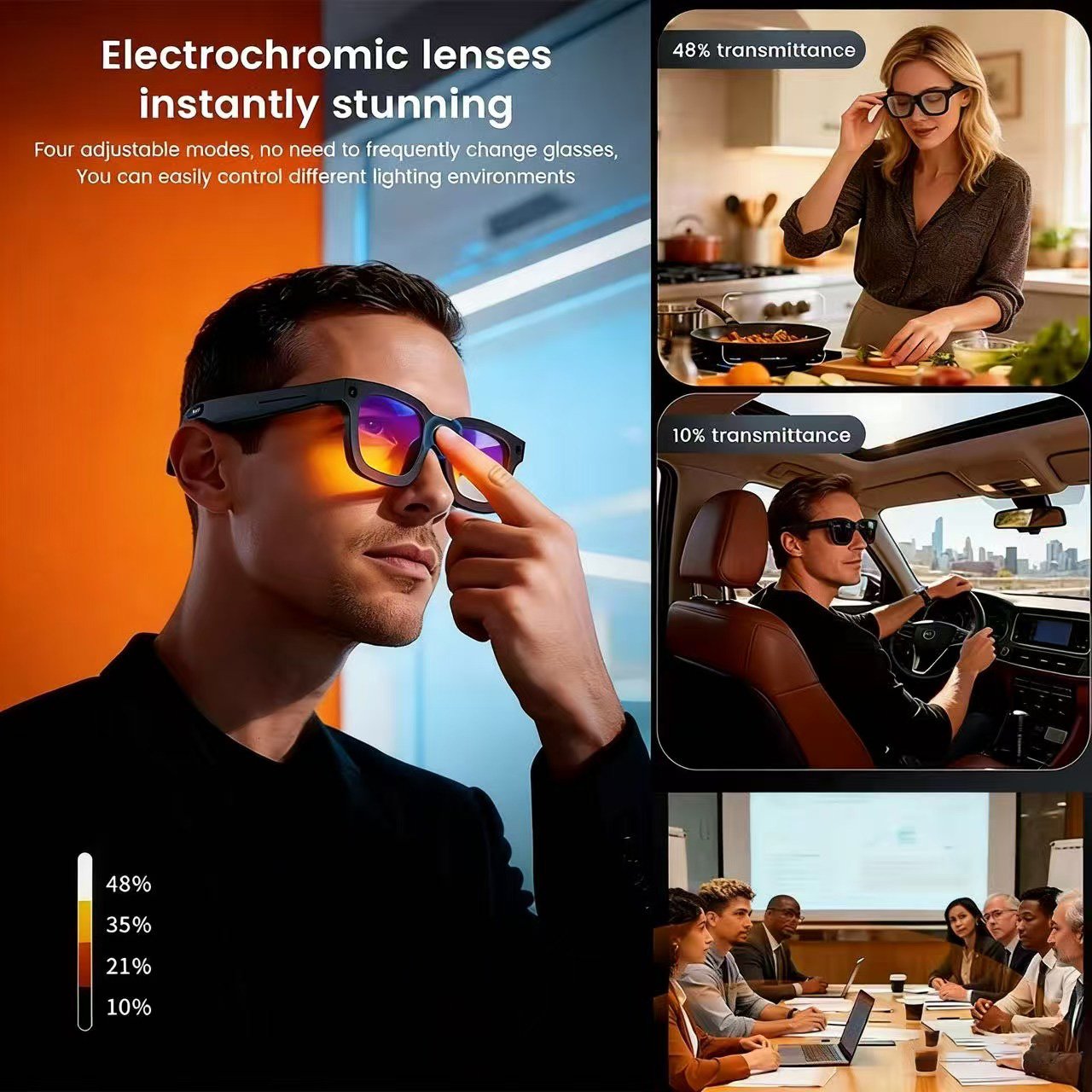 Smart Glasses Lens - نظارات ذكية بالذكاء الاصطناعي 2026: ترجمة
